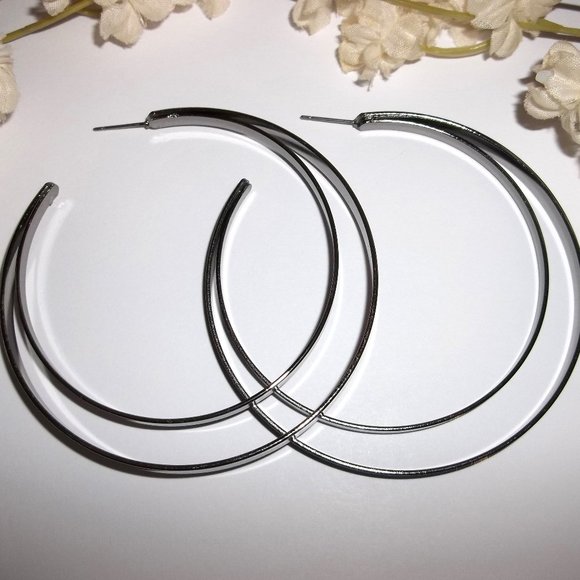 Hoop Earring Niska Gunmetal - Elk Accessories